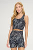 Kendall - Zebra Compression Crop Tank