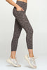 Liz - Brown Abstract Cheetah Pockets 7/8 Legging**FINAL SALE**