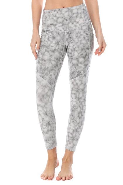 Liz -Glacier Grey w Pockets 7/8 Legging - evcr2