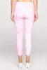 Liz - Pink Marble Floral w Pockets 7/8 Legging - FINAL SALE