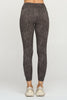 Liz - Wet Sand Abstract Leopard w Pockets 7/8 Legging