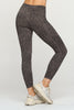 Liz - Wet Sand Abstract Leopard w Pockets 7/8 Legging
