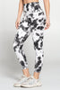 Mia -  B/W Silky Tie Dye 7/8 Legging (High-Waist) - FINAL SALE