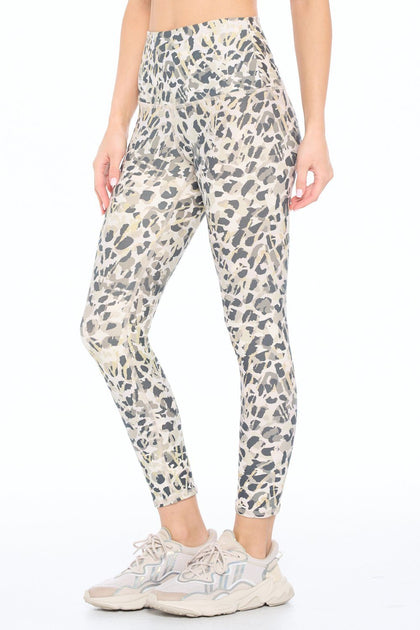 Mia - Jungle Cheetah Dove 7/8 (HW) Activewear