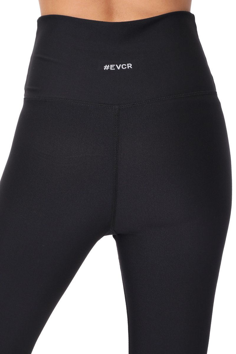 EVCR High Waisted Capri Leggings for Women - Athletic Tummy Control Yoga  Pants for Workout, Black, Small at  Women's Clothing store