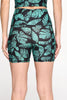 Mia Shorts - Amazon Palm Leaves w Pockets 5" (High-Waist)