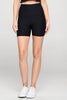 Mia Shorts - Black w Pockets 5" (HIGH-WAIST SLIM COLLECTION) SIZE UP - LIMITED EDITION -