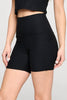 Mia Shorts - Black w Pockets 5" (HIGH-WAIST SLIM COLLECTION) SIZE UP - LIMITED EDITION -