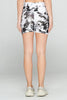 Mia Shorts - B/W Silky Tie Dye w Pockets 5" (High-Waist)