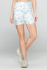 Mia Short - Mint Marble Shorts w Pockets 5" (High-Waist)