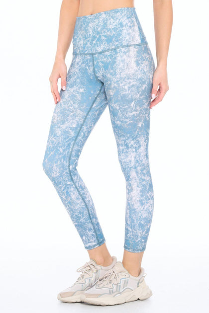 Mia - Sky Mineral Wash 7/8 (HW) Activewear