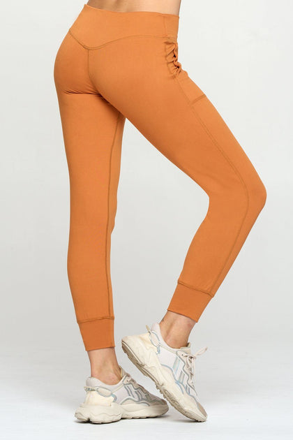 Rustic Orange Ultra Lightweight Joggers w Pockets Activewear