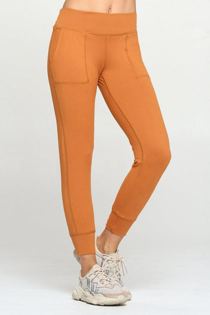 Rustic Orange Ultra Lightweight Joggers w Pockets Activewear