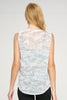 Ruby - Grey White Camo Mesh Tank - FINAL SALE