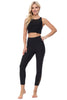 + Ryan - Black Capri w Mesh Insert (Regular-Waist) - Plus Size**Final Sale**