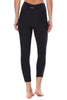 + Ryan - Black Capri w Mesh Insert (Regular-Waist) - Plus Size**Final Sale**