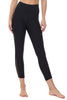 + Ryan - Black Capri w Mesh Insert (Regular-Waist) - Plus Size**Final Sale**