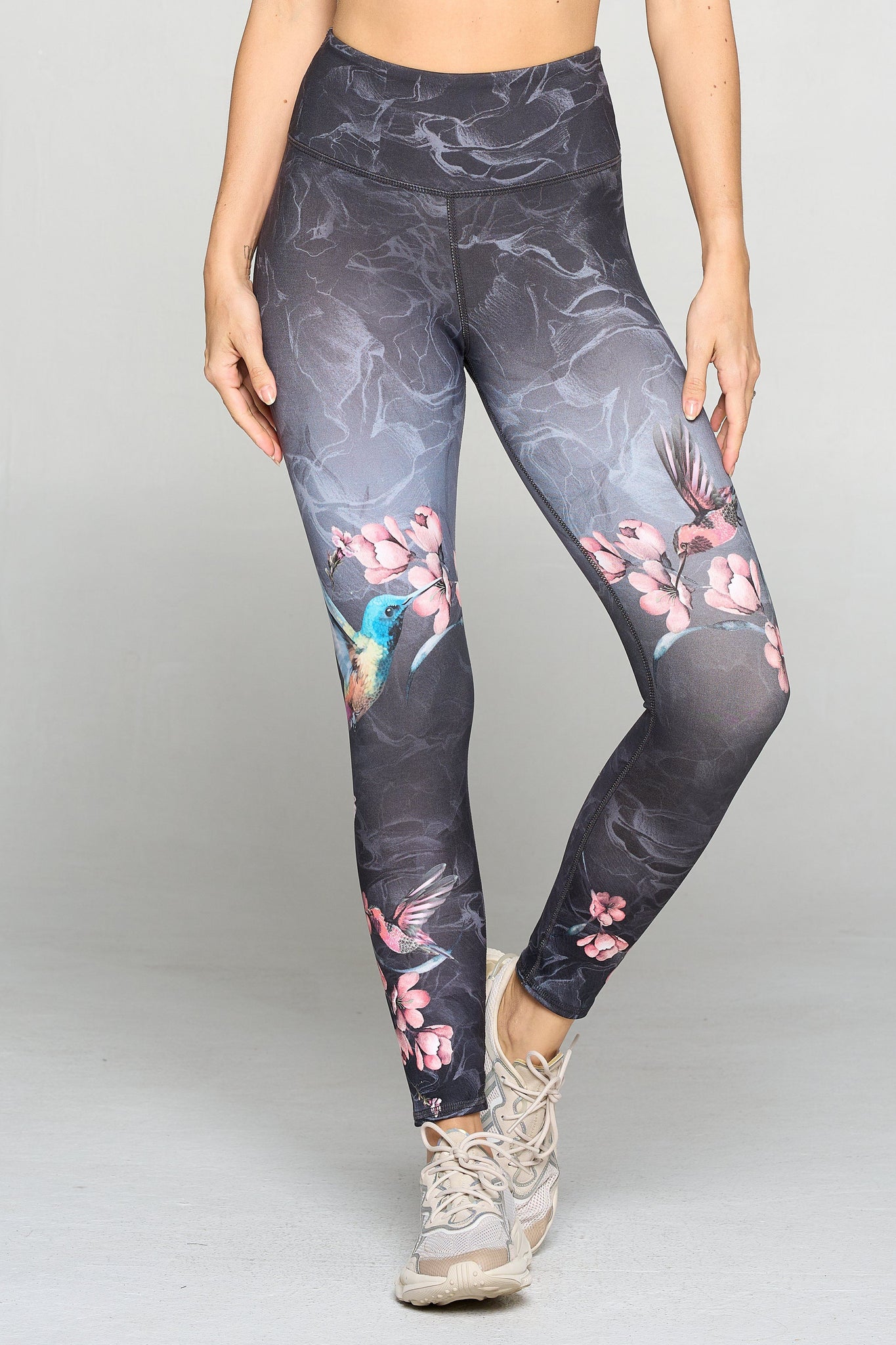 Sofia - Hummingbird Mesh 7/8 Legging (Regular-Waist) - FINAL SALE