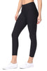 Valerie - Plain Black Capri (Regular-Waist)