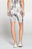 Vivian - Snake Skin Tan Biker Shorts 8" (High-Waist)Final Sale